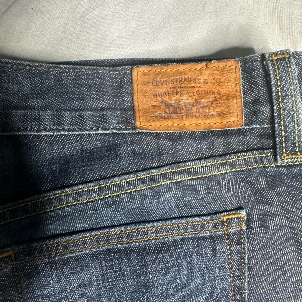 Levi's Dark Indigo Straight Jeans - Picture 4 of 17
